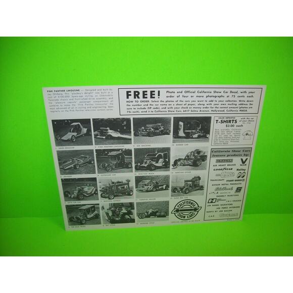 Pink Panther Limousine California Show Racer Car Original Photo Jay Ohrberg 1969 - Picture 4 of 12